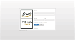 Desktop Screenshot of mail.wrk.com.tr